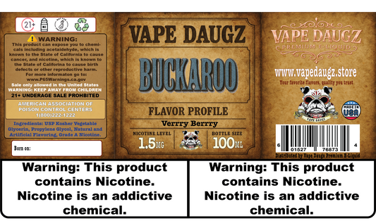 Mafia Line: "Buckaroo" Verrry Berrry 100ml