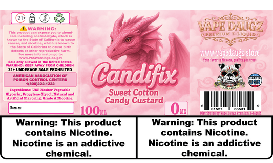 Dragon Line: "Candyfix" Sweet Cotton Candy Custard