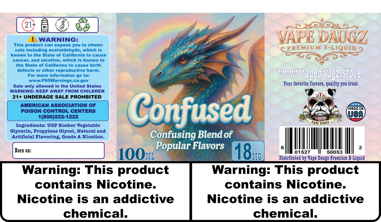 Dragon Line: "Confused" Sweet Mix of Dragon Line Flavors