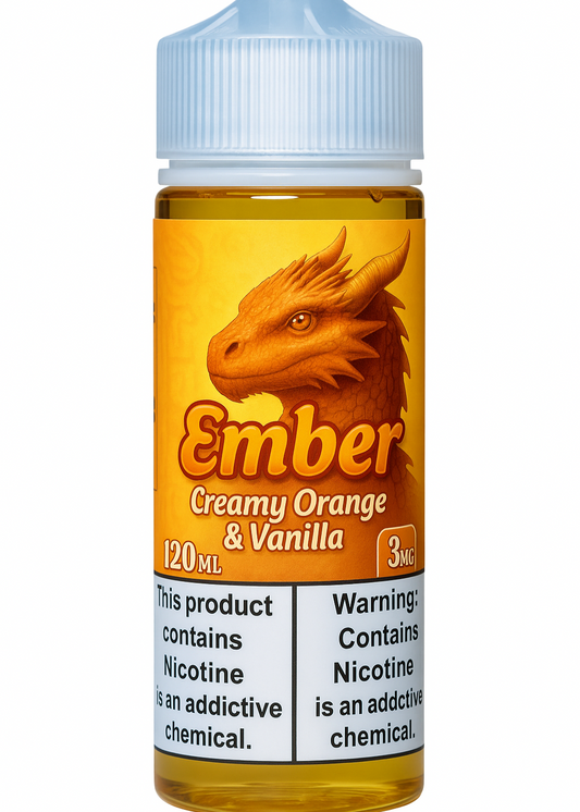 Dragon Line: "Ember" 120ml Orange Vanilla Custard