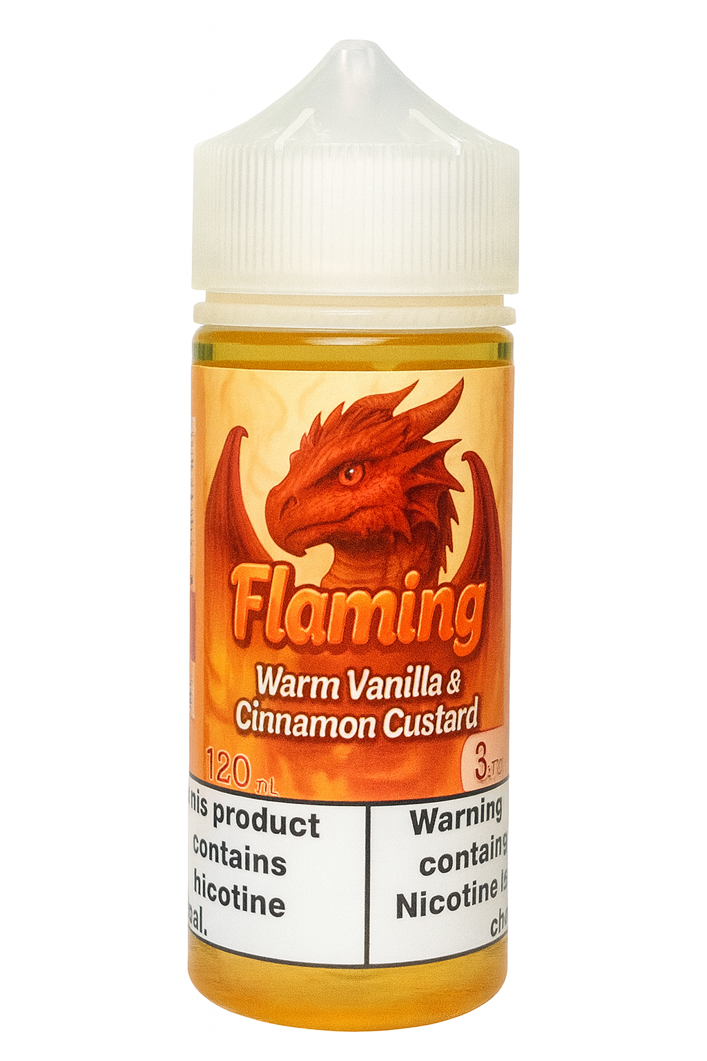 Dragon Line: "Flaming" Warm Cinnamon Vanilla Custard