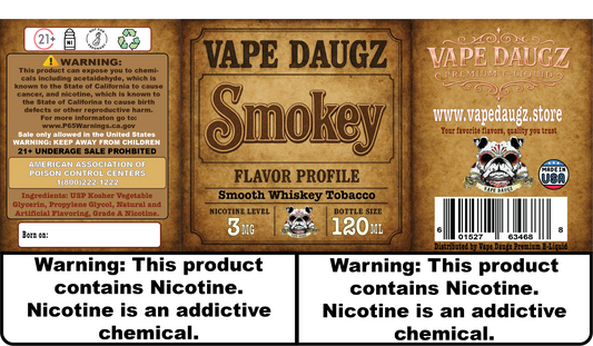 Mafia Line: "Smokey" Aged Whiskey Tobacco