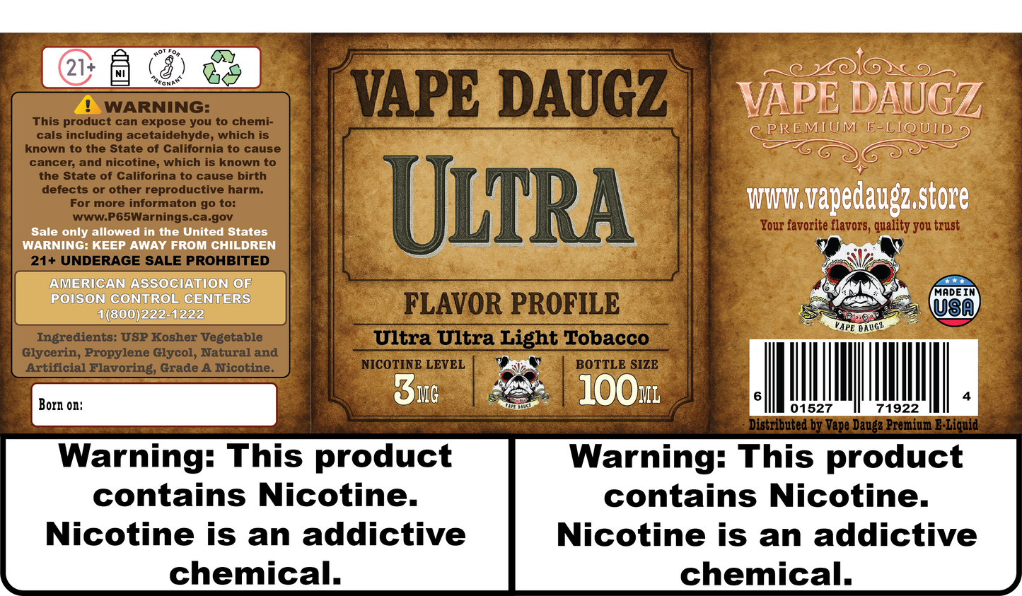 Mafia Line: "Ultra" Ultra Ultra Light Tobacco