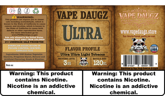 Mafia Line: "Ultra" Ultra Ultra Light Tobacco