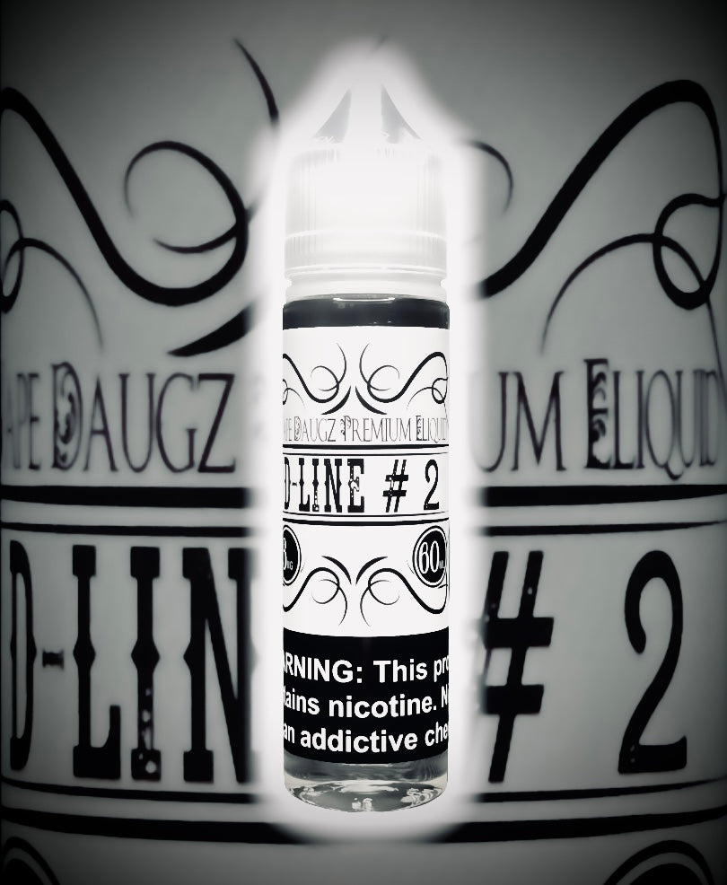 White Label: "D-Line #2" 60ml Blueberry Cheesecake Vape Daugz LLC White Label: "D-Line #2" 60ml Blueberry Cheesecake Vape Daugz LLC