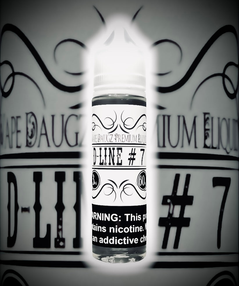 White Label: "D-Line #7" 60ml Strawberry Cheesecake ICE