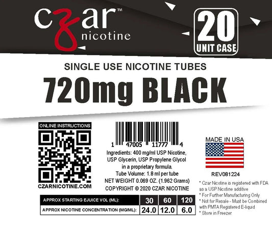CZAR- Black 720mg 20units