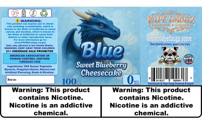 Dragon Line: "Blue" Sweet Blueberry Cheesecake