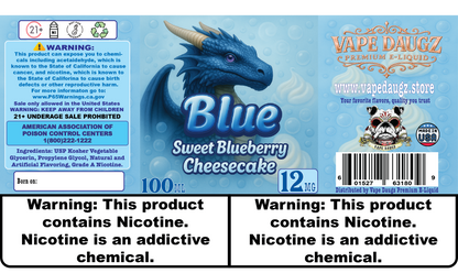 Dragon Line: "Blue" Sweet Blueberry Cheesecake