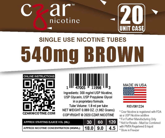 CZAR-Brown 540mg 20units