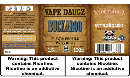 Mafia Line: "Buckaroo" Verrry Berrry 100ml