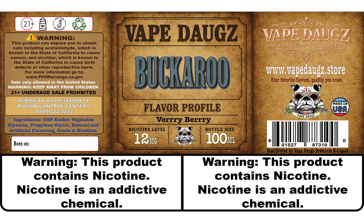 Mafia Line: "Buckaroo" Verrry Berrry 100ml