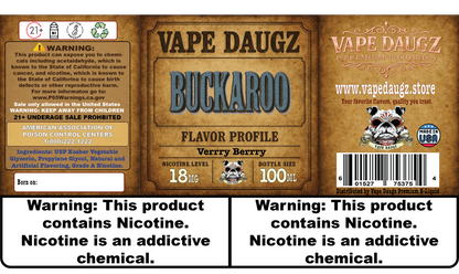 Mafia Line: "Buckaroo" Verrry Berrry 100ml