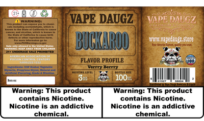 Mafia Line: "Buckaroo" Verrry Berrry 100ml