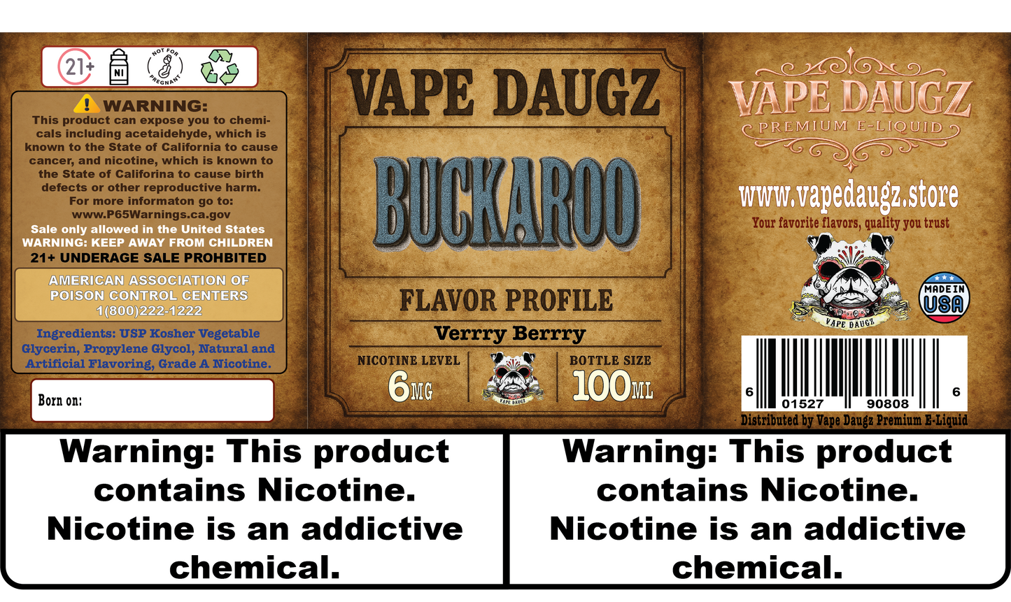 Mafia Line: "Buckaroo" Verrry Berrry 100ml