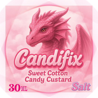 30ml Salt Nic: "Candifix" Sweet Cotton Candy Custard