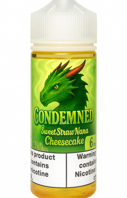 Dragon Line: "Condemned" 120ml Strawberry Banana Cheesecake