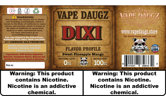 Mafia Line: "Dixi" Tangy & Sweet Pineapple Mango 100ml