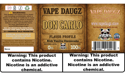 Mafia Line: "Don Carlo" Creamy Vanilla Cheesecake