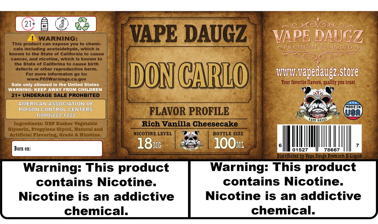 Mafia Line: "Don Carlo" Creamy Vanilla Cheesecake