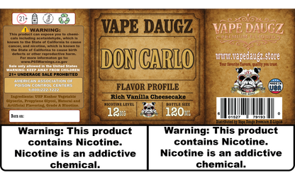 Mafia Line: "Don Carlo" Creamy Vanilla Cheesecake