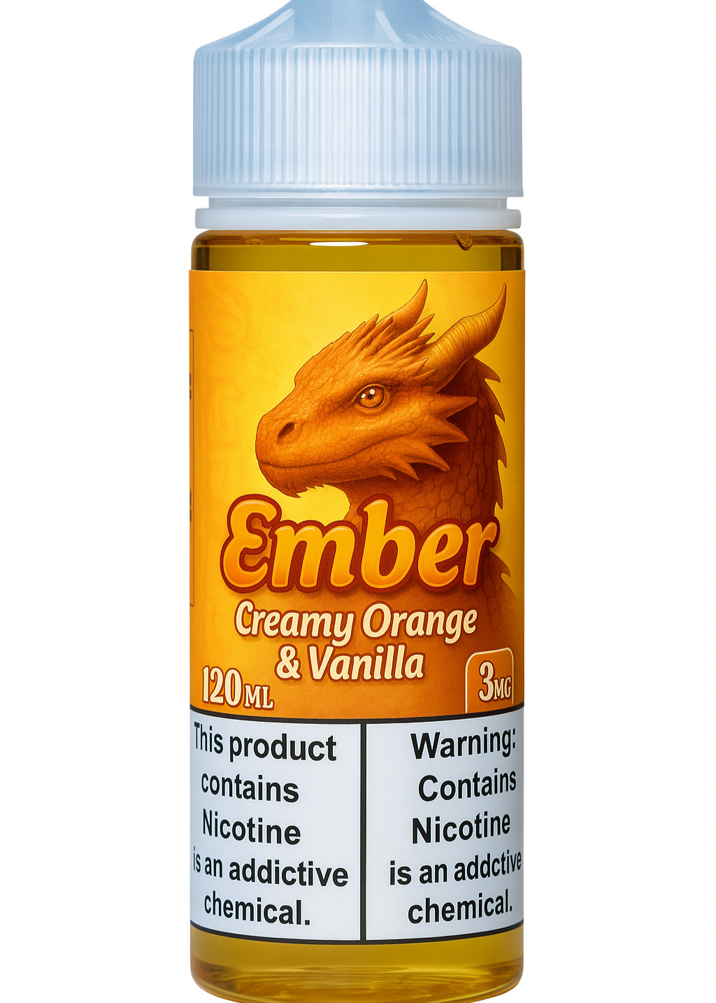 Dragon Line: "Ember" 120ml Orange Vanilla Custard