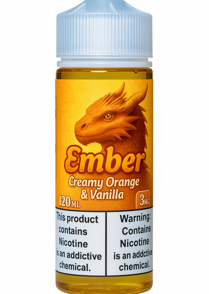 Dragon Line: "Ember" 120ml Orange Vanilla Custard