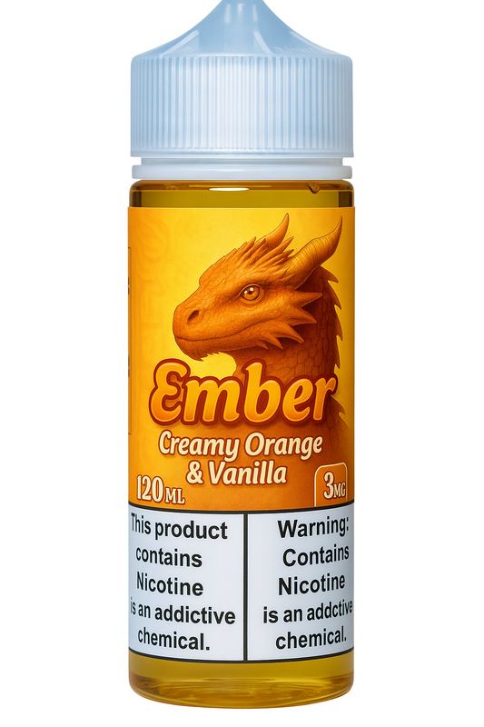 Dragon Line: "Ember" 120ml Orange Vanilla Custard
