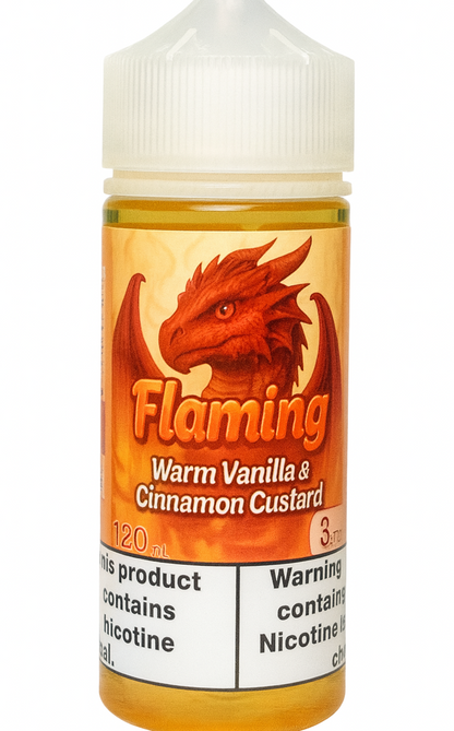 Dragon Line: "Flaming" 120ml Warm Vanilla Custard
