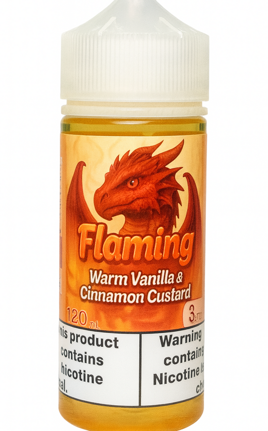 Dragon Line: "Flaming" 120ml Warm Vanilla Custard