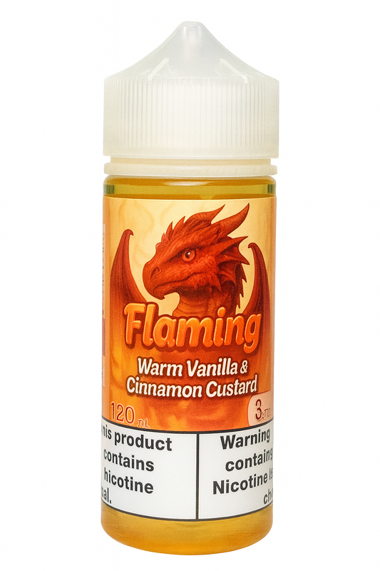 Dragon Line: "Flaming" 120ml Warm Vanilla Custard