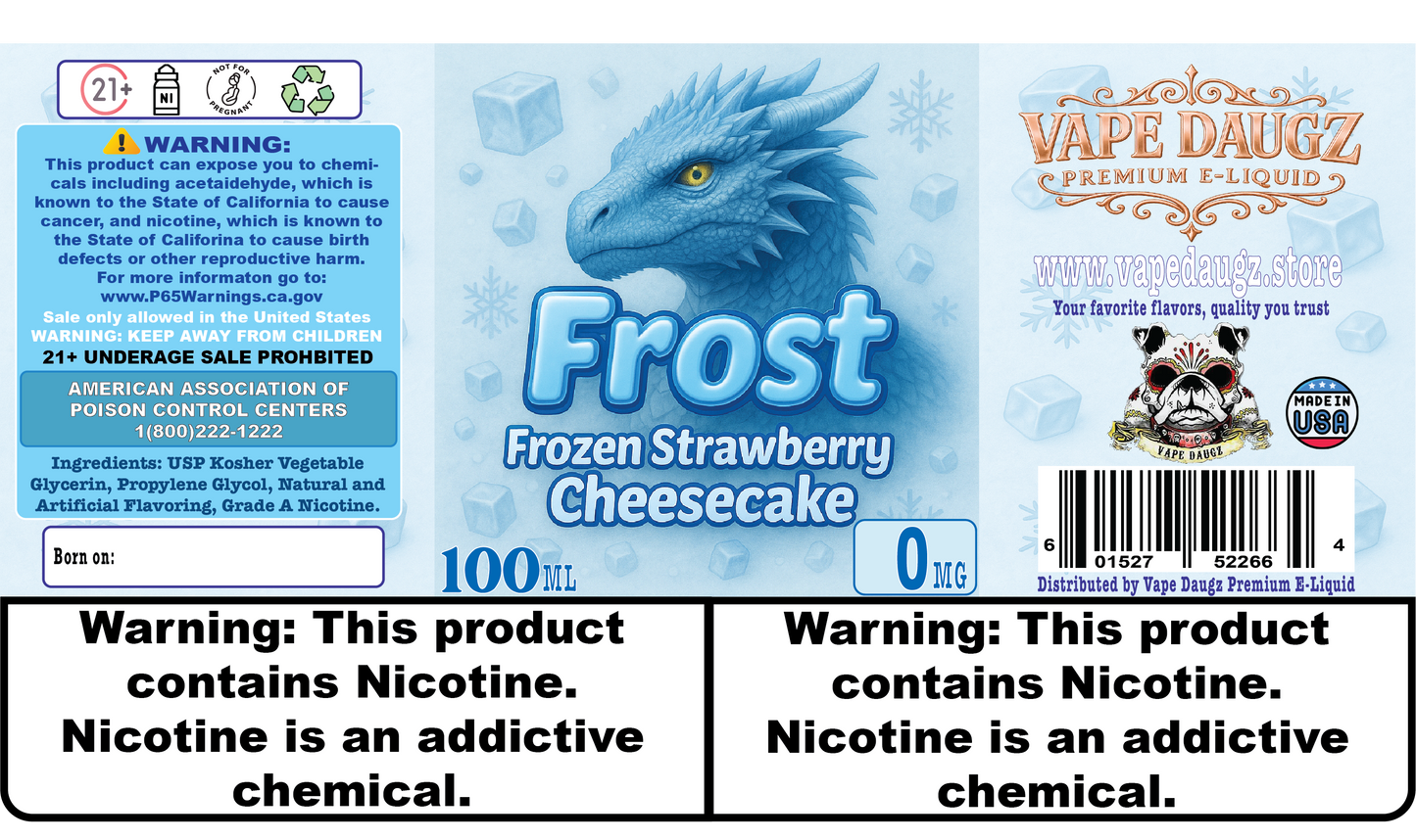 Dragon Line: "Frost" Sweet Strawberry Cheesecake ICE