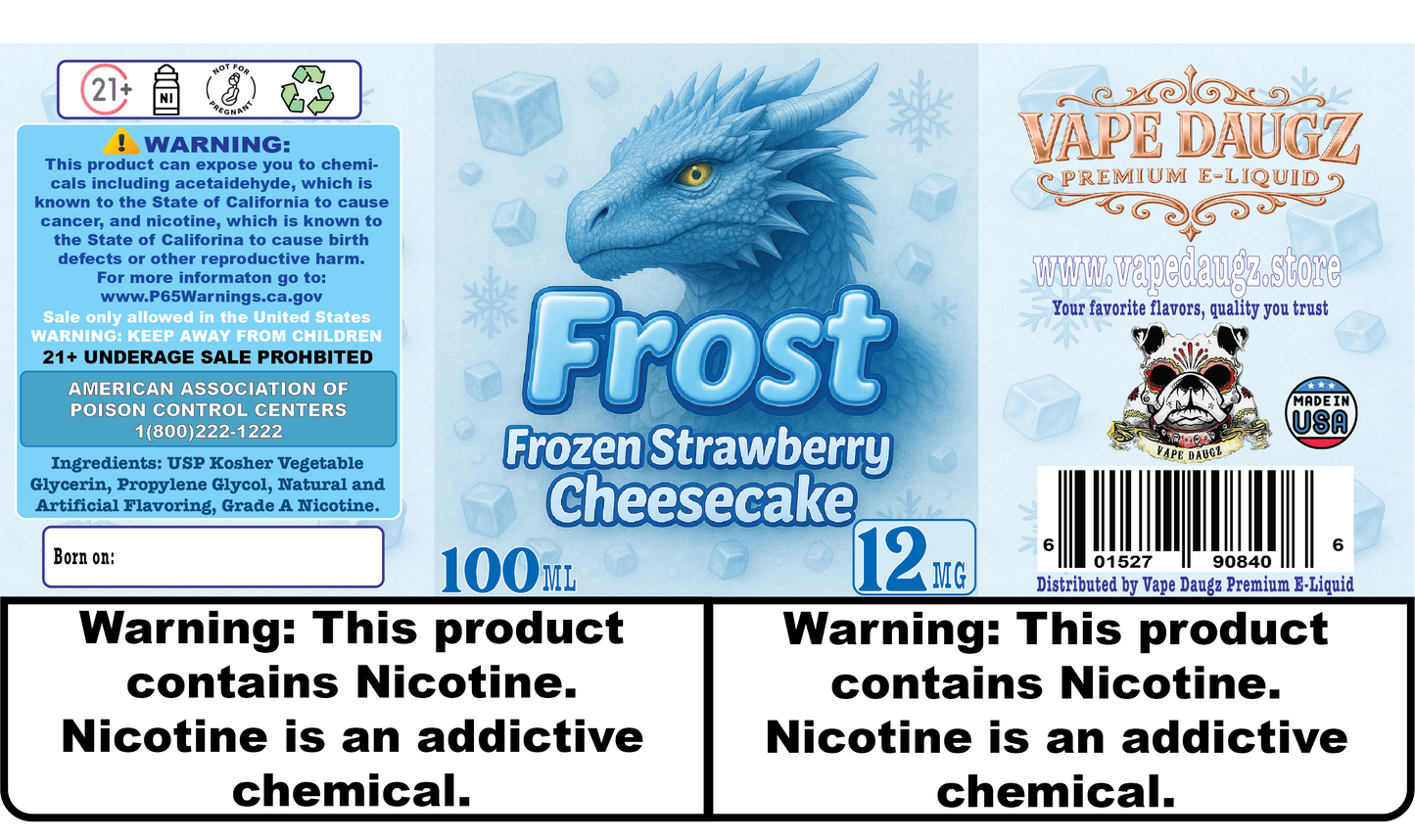 Dragon Line: "Frost" Sweet Strawberry Cheesecake ICE