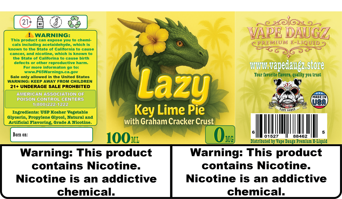 Dragon Line: "Lazy" Key Lime Pie