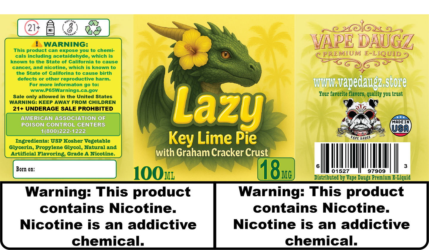 Dragon Line: "Lazy" Key Lime Pie