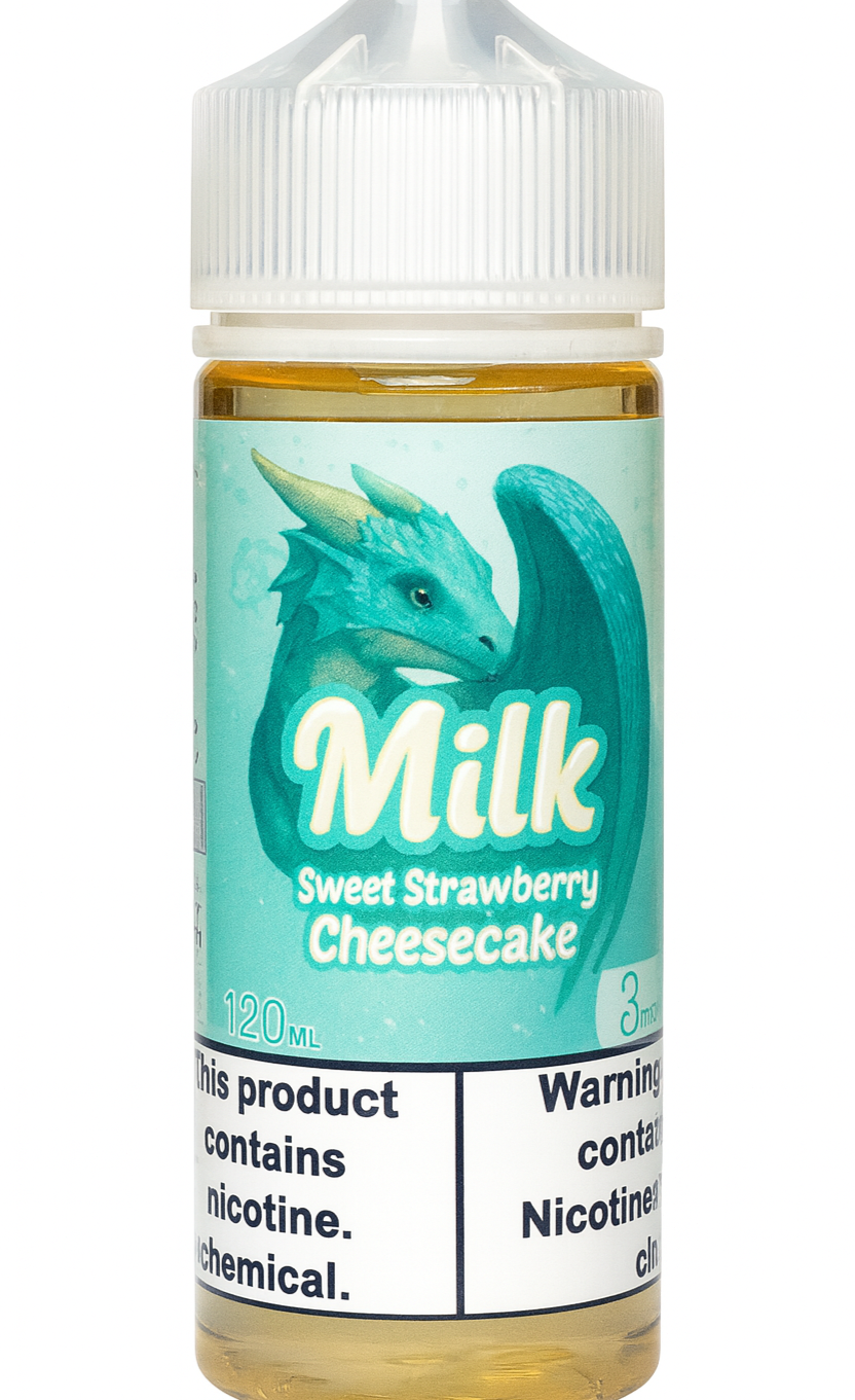 Dragon Line: "Milk" 120ml Strawberry Cheesecake