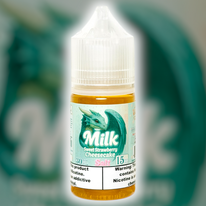 30ml Salt Nic: "Milk" Strawberry Cheesecake