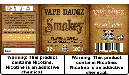 Mafia Line: "Smokey" 100ml Aged Whiskey Tobacco