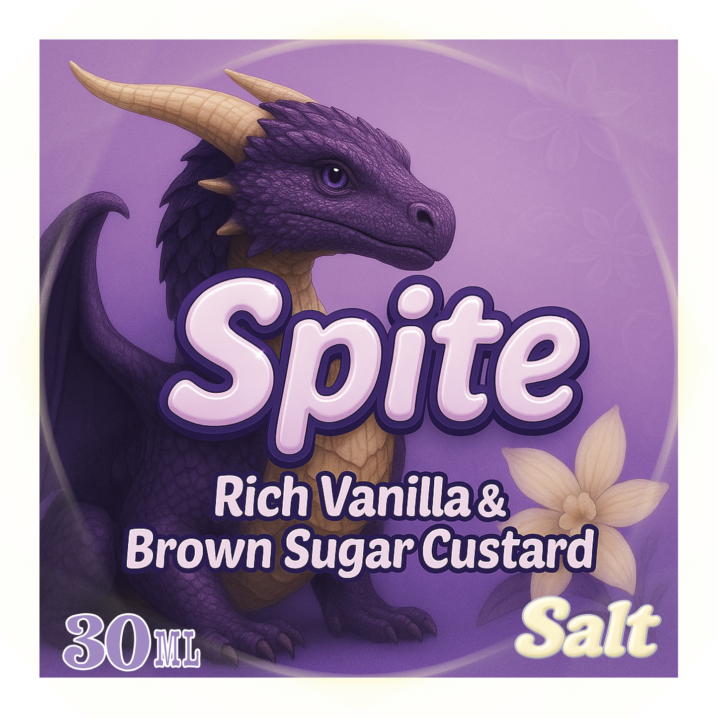 30ml Salt Nic: "Spite" Vanilla Brown Sugar Custard