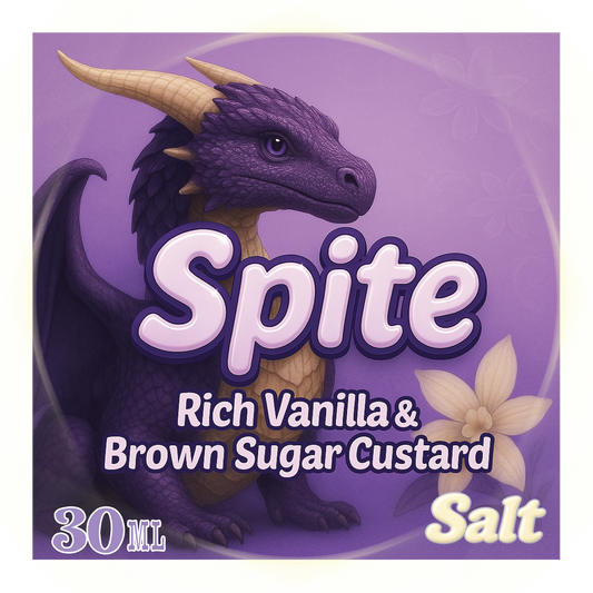 30ml Salt Nic: "Spite" Vanilla Brown Sugar Custard