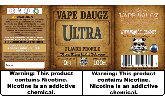 Mafia Line: "Ultra" Ultra Ultra Light Tobacco