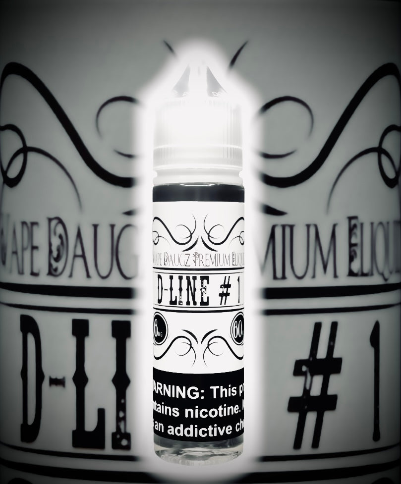 White Label: "D-Line #1" 60ml Strawberry Cheesecake