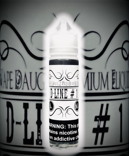 White Label: "D-Line #1" 60ml Strawberry Cheesecake