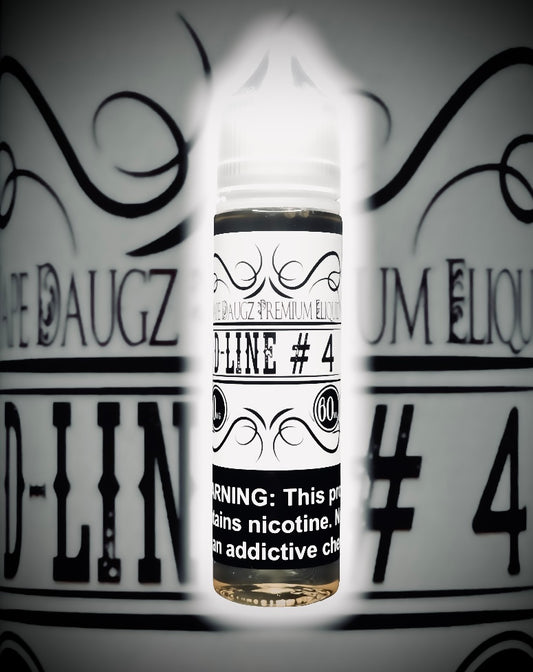 White Label: "D-Line #4" 60ml Mix of D-Line Flavors