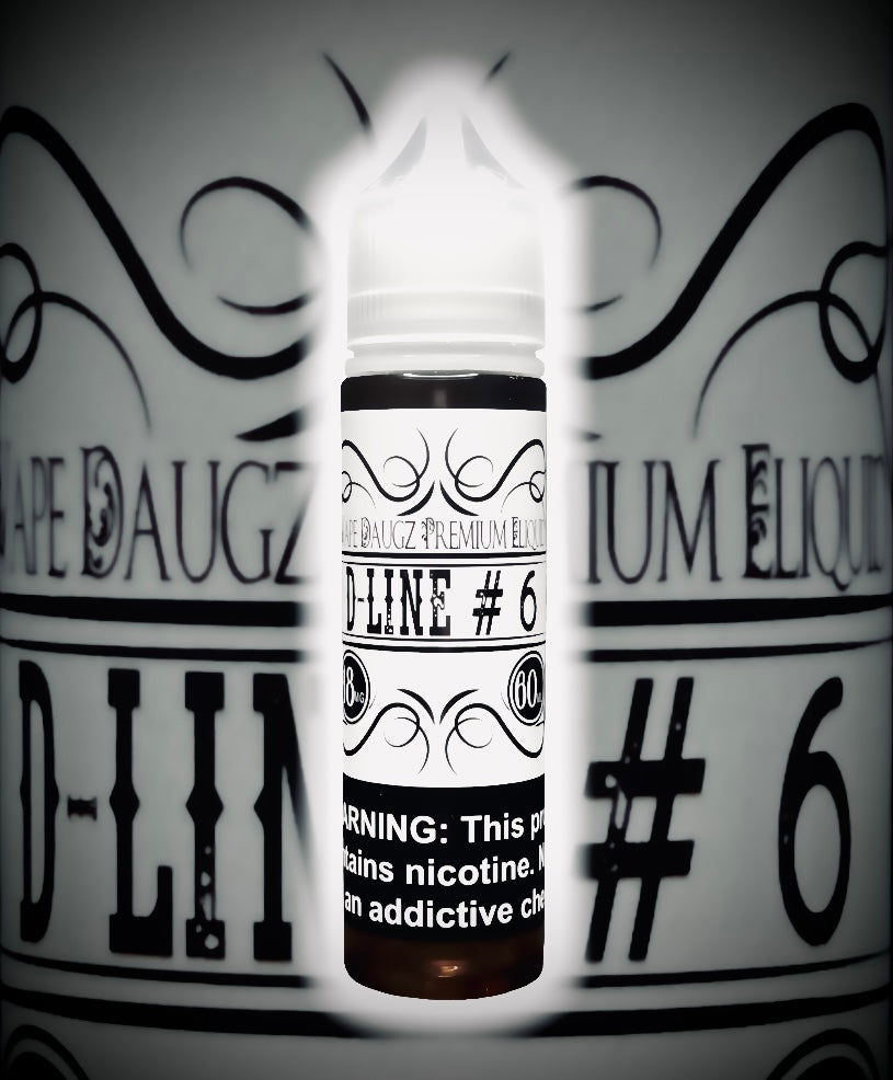 White Label: "D-Line #6" 60ml Vanilla Brown Sugar Custard