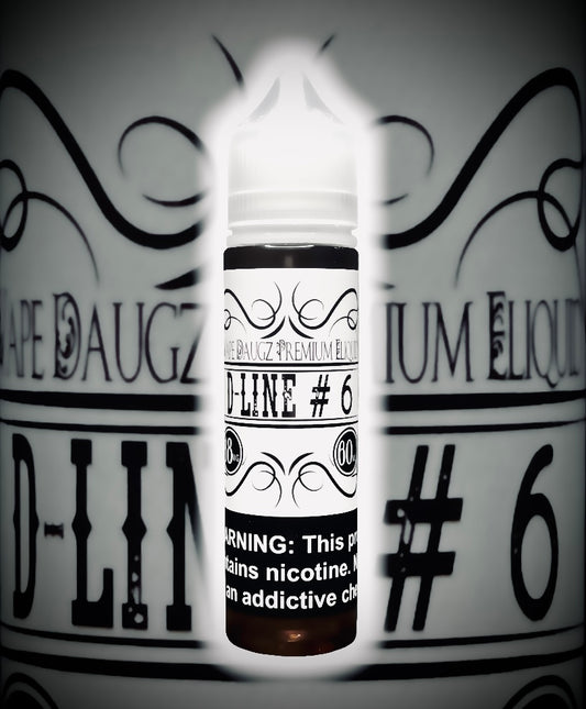 White Label: "D-Line #6" 60ml Vanilla Brown Sugar Custard