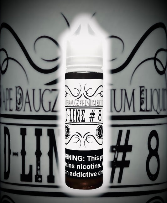 White Label: "D-Line #8" 60ml Warm Vanilla Custard