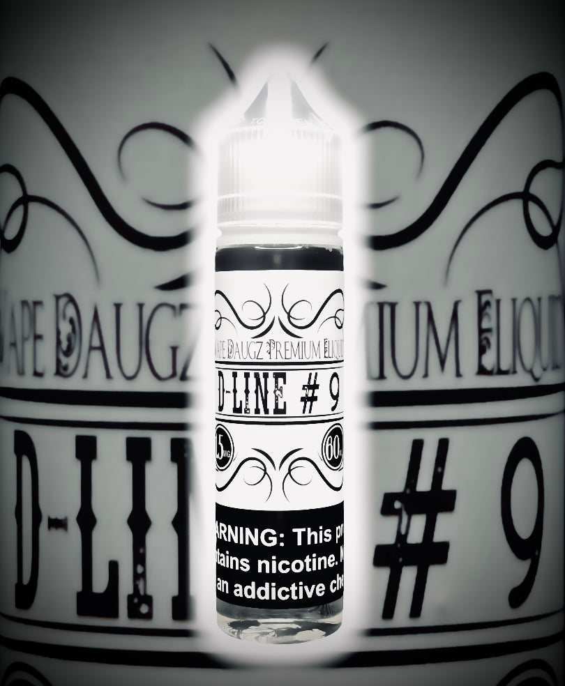 White Label: "D-Line #9" 60ml Orange Vanilla Custard