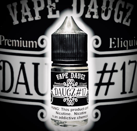 30ml Salt Nic: "Daugz #17" Aged Whiskey Tobacco