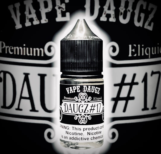 30ml Salt Nic: "Daugz #17" Aged Whiskey Tobacco